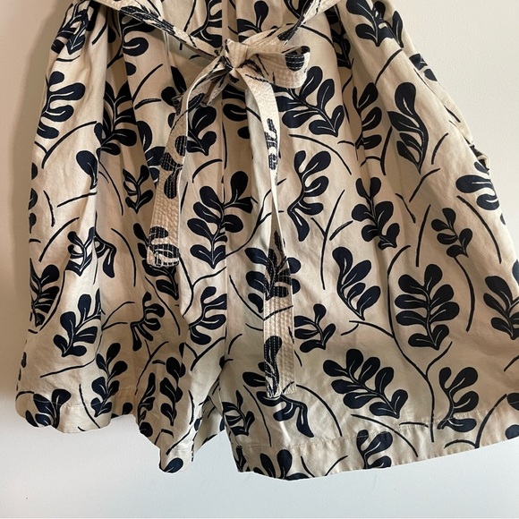 Voyageur by Mersea cotton/linen blend ruffle sleeve square neck romper small - Picture 4 of 9